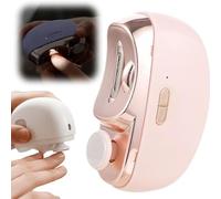 Vtizikl Electric Nail Clippers, 2-in-1 Automatic Nail Clippers with LED Light, Two-Speed Adjustment Nail Trimmer, Electric Nail File for Babies, Kids, Adults and Seniors (Pink)