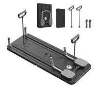 Vtizikl Foldable Pilates Reformer Machine | 5-in-1 Ab Roller Board with LED Counter | Multifunctional Abdominal Workout |Core Workout Equipment | Compact UK Home Gym Fitness (Women & Men) (Grey)