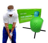Vtizikl Golf Training Aid, Golf Swing Training Aid, Swing Connector with Aiming line and Stabilizer for Posture Correction Practice, Arm Structure, Alignment, Beginners, Golfers (Green)