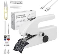 Vtizikl Handheld Sewing Machine,Mini Sew Machine for Beginners,2 Speed Adjustment Electric Portable Stitching Machine, Sewing Machine with Sewing Accessories for Home Travel DIY