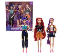 Vtizikl K-Pop D-Demon H-Hunters Doll, K-Pop Demon Hunter Toys Dolls with Clothing, Huntrix Rumi/Mira/Zoey Doll for Girls, Fans Merch, Halloween, Christmas, Birthday Gifts (4)