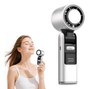 Vtizikl Portable Handheld Fan,100 Speed Rechargeable Hand Held Fan with Digital Display,4000mAh Battery,Ice Cooling,3 in 1 Foldable Turbo Mini Fan for Travel Office Camping