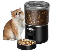 Vtizikl Smart WiFi Automatic Cat & Dog Feeder 4L - Battery & App Controlled Pet Food Dispenser with Timer, Voice Recording, mains and battery powered ，Family Essentials