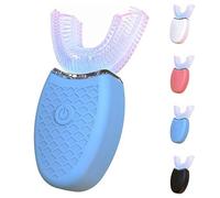 Vtizikl Smile Toothbrush - 48,000 Vibrations, U Shaped Ultrasonic Tooth Cleaner, Electric Toothbrush with UV whitening Function and 3 Modes, 30-Second Quick Cleaning (Blue)