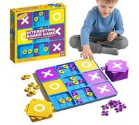 Vtizikl Tic Tac Toe XO Noughts and Crosses Game,Memory Chess Classic Board Games and Handheld Puzzles, Handheld Games,Travel Games for adults and Kid, Strategy Children's Games (A)