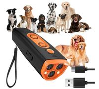Vtizikl Ultrasonic Anti Bark Device UK - Rechargeable Dog Bark Deterrent with 50ft Range, Safe Pet Training Tool & 3 Modes for Indoor/Outdoor Use - Professional Bark Control for Small/Large Dogs