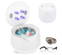 Vtizikl Ultrasonic Retainer Cleaner Machine, 45kHz Ultra UV Ultrasonic Cleaner for Dentures, Dental Pod, Aligner, Mouth Guard, Toothbrush Head, 200ML Cleaning Machine for All Dental Appliances