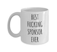 VTmaio Fun 11-Ounce Worlds Best Sponsor Ever Mug Coffee Cup Funny AA Gifts for Sponsors