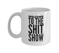 VTmaio Funny Mug Welcome to the Show Mug Ceramic Coffee Cup 11OZ