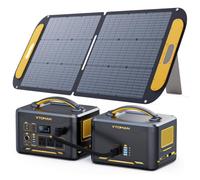 VTOMAN 2956Wh Portable Power Station with Extra Battery & 110W Solar Panel