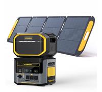VTOMAN FlashSpeed 1500 Portable Power Station Bundle with Extra Battery & 200W Pro Solar Panel Included - 1500W/3096Wh Solar Generator LiFePO4 Battery Power Station for Camping, RVs, Home Backup