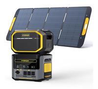VTOMAN FlashSpeed 1500 Portable Power Station Bundle with Extra Battery & 400W Solar Panel Included, 1500W/3096Wh Solar Generator LiFePO4 Battery Power Station for Camping, RV, Travel, Home Outages
