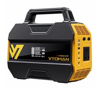 VTOMAN FlashSpeed 300 Portable Power Station Up to 600W Output, 230Wh Solar Generator with LiFePO4 Battery, Fast Charging 100W USB-C, 3000 Cycles, 6 Outlets for Home, Camping, RV, Fishing