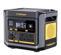 VTOMAN FlashSpeed 600 Portable Power Station 600W (1200W Peak) - 499Wh Solar Generator with LiFePO4 Battery Pack, 100W USB-C/230V AC, 60 Min Fast Charging 0-80% for Camping, Fishing, Blackout, RVs