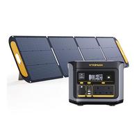 VTOMAN FlashSpeed 600 Portable Power Station with 200W Lightweight Solar Panel - 499Wh/600W Solargenerator with LFP Battery, 100W USB-C, 1 Hour Fast Charging 0-80% for Outdoor Camping Fishing