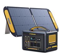 VTOMAN Jump 1500X Portable Power Station with 110W Solar Panel-1500W/828Wh