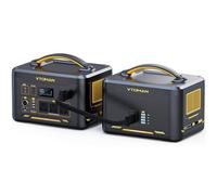 VTOMAN Jump 2200 Portable Power Station with Extra Battery - 2200W/2956Wh | Durable LiFePO4 Battery Solar Generator, 2200W Constant-Power, Regulated 12V DC, PD 100W Type-C for Travel, Home Backup