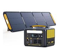 VTOMAN Jump 600X Portable Power Station with 220W Solar Panel - 600W/299Wh LiFePO4 Battery Solar Generator with 600W Constant-Power, PD 60W Type-C, Capacity Expandable for Camping, Home Backup