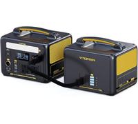 VTOMAN Jump 600X Portable Power Station with Extra Battery - 600W/939Wh Durable LiFePO4 Battery Power Station with 600W Constant-Power, Regulated 12V DC, PD 60W USB-C for Camping,Travel,Home Backup