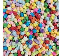 VTOS 500 Pcs Rainbow Origami Lucky Stars, Pre-Made Multi-Color Handmade Paper Wishing Stars for Birthday New Year Wedding Valentine's Day Gifts