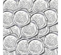 VTOS Wax Seal Stickers, 50 Pcs Silver for You Premade Self-Adhesive Envelope Sealing Labels for Wedding Invitation, Gift Wrapping, Letter Scrapbook
