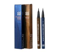 Vtrem 2 Pack Eyeliner Pencil Waterproof Liquid Eyeliner Slim Eye Liner Pen Makeup Tools Quick Dry Smudge Proof Long Lasting All Day for All Eye Shapes, Navy Blue/Light Brown