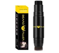 Vtrem Beard Pencil Filler for Men: Black 2 in 1 Dual Beard Filler Pen with Brush Waterproof Long Lasting Natural Beard Pen Hair Thickening Stick