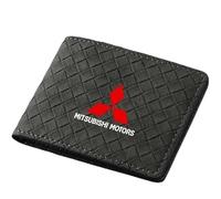 VTRWLMWN Car Wallet, For Mitsubishi Minimalist Lightweight Card Wallet Driving Licence Document Holder Organiser,B