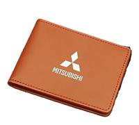 VTRWLMWN Car Wallet, For Mitsubishi Minimalist Lightweight Card Wallet Driving Licence Document Holder Organiser,A