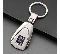 VTRWLMWN Key Ring, For Peugeot 3008 2008 208 108 4008 301 508 408 5008 207 107 4007 Badge Car Keychain Custom Personalised Number Plate Keychain,A