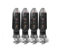 VTSGBLS 8mm Motorcycle Turn Signal Lights Flashing Blinker Lamp 12V Moto Indicator For Benelli TRK 502X 502 For Leoncino 500 752S 302S Turn Signals Light(Sm-oke,4 PIECES)