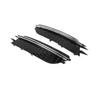 VTSGBLS Auto Car Front Bumper Fog Light Lamp Grille Cover Replacement For A6 C7 Regular Version 2012 2013 2014 2015 4G0807681 Accessories(Silver Stripes)