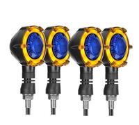 VTSGBLS For KYMCO For Downtown 300i 350i 200i Motorcycle Turn Signal Lights Sequential Flowing Blinker 12V Indicator Flasher Lamp Turn Signals Light(BLUE,2 Pair)