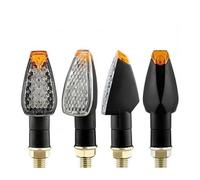 VTSGBLS For KYMCO For Downtown 300i 350i 200i Motorcycle Turn Signals Indicator Blinker Light Flashing Lamp 12V 10mm Turn Signals Light(TRANSPARENT,4 Pieces)