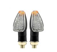 VTSGBLS For KYMCO For Downtown 300i 350i 200i Motorcycle Turn Signals Indicator Blinker Light Flashing Lamp 12V 10mm Turn Signals Light(TRANSPARENT,2 Pieces)