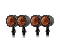 VTSGBLS For Kymco For Downtown 300i 350i 200i Retro Motorcycle Turn Signal Light Bullet Running Lights Blinkers 12V Indicator Lamp Turn Signals Light(Black,2PAIR)