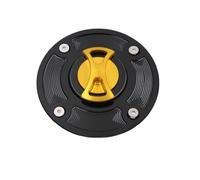 VTSGBLS Motorcycle Gas Cap For SUZUKI GSXR 600 1997-2003 GSXR 750 1996-2003 GSXR 1000 2001-2002 Keyless Motorcycle Fuel Gas Tank Cap Cover(GOLD)