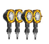 VTSGBLS Motorcycle Turn Signal Lights Sequential Flowing Blinker 12V Indicator Flasher Lamp For R6 R3 R1 R7 R125 YZF R25 For MT 07 09 03 Turn Signals Light(White,4 pieces)
