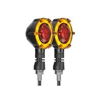 VTSGBLS Motorcycle Turn Signal Lights Sequential Flowing Blinker 12V Indicator Flasher Lamp For R6 R3 R1 R7 R125 YZF R25 For MT 07 09 03 Turn Signals Light(RED,2 Pieces)