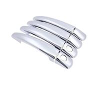 VTSGBLS Outer Door Handle Cap Chrome Carbon Fiber Front Rear Right Left Exterior Door Handle for Citroen for Berlingo B9 2008-2018(F)