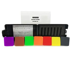 VTSYIQI Durometer Test Block A Type Rubber Hardness Test Block Durometer Test Block Kit for Durometers Type A Durometer Test Block Color Black