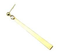 VTuber Piratess Cosplay Long Golden Earring 6.5cm - Minimal Bar Pendant Earring - Anime Cosplay Needle Closure - Pin - Leverback - Screw, Unica, Acrylic, No Gemstone