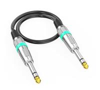 VTYHHDC 30cm-10m 6.35mm Port Stereo Cable Cord for KTV Home, Green 50CM