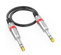VTYHHDC 30cm-10m 6.35mm Port Stereo Cable Cord for KTV Home, Red 8M