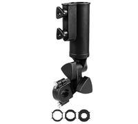 VTYHHDC Clamp on Umbrella Holder for Push Cart | Golf Round Shade Mount with Joint Positioning, Circular Handle Compatibility During Outdoor Movement