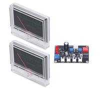 Vu Meter, Adjustment 2 Vu Meter with Driver Board Kit Power Amplifier DB Meter Vu Meters For Home Stereo Vu Meters with Backlit For Recording Studio Home Audio