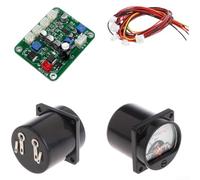 VU Meter Driver Board 2PCS Audio Level Indicator for Spectrum Analyzer Home Theater AC DC 12-15V Black(Board + Wire)