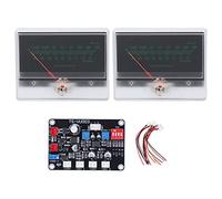 VU Meter Driver Board High Precise Adjustment Power Amplifier DB Meter with Backlit for DIY Recording Studio Home Audio ABS PCB 2 Meters 1 Board