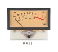 VU Meter Head Tube Amplifier, High Accuracy VU Level Meter, Table Power Discharge Flat with Bracket and Accessories, 12V 40mA High Internal Resistance for DIY Audio and Recording S