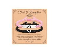 VU100 Gifts for Mother/Father/Daughter/Son Matching Bracelets | Bracelets for Mum Dad Daughter Son Mommy and Me Bracelets Mothers Fathers Day Christmas Birthday Gifts